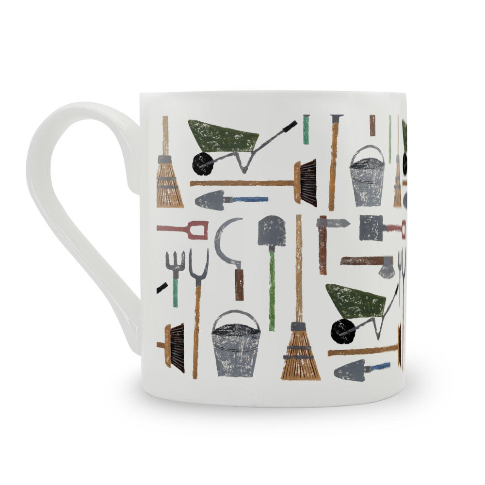 IzziRainey Garden Tools Bone China Mug