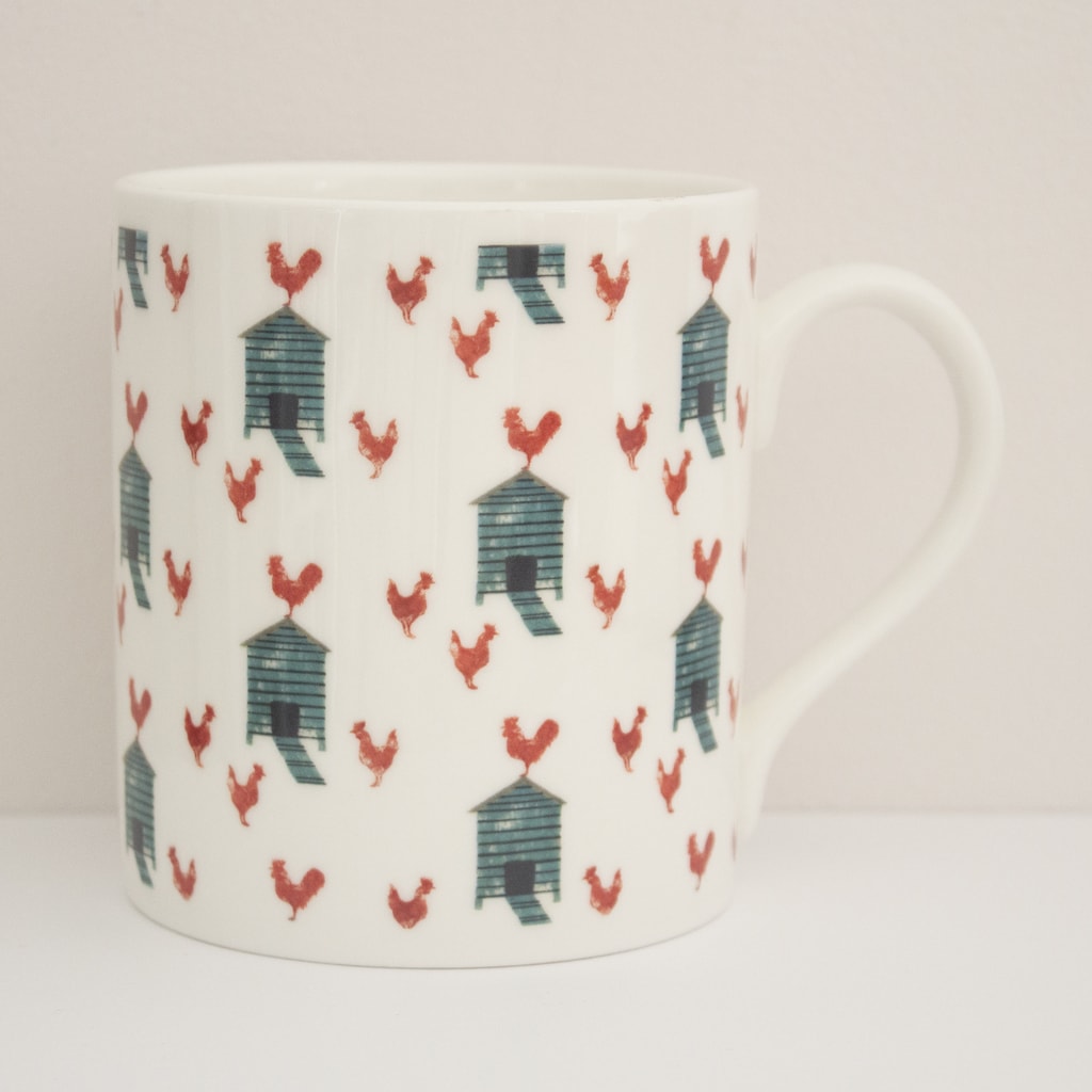 IzziRainey Hen House Repeat Bone China Mug