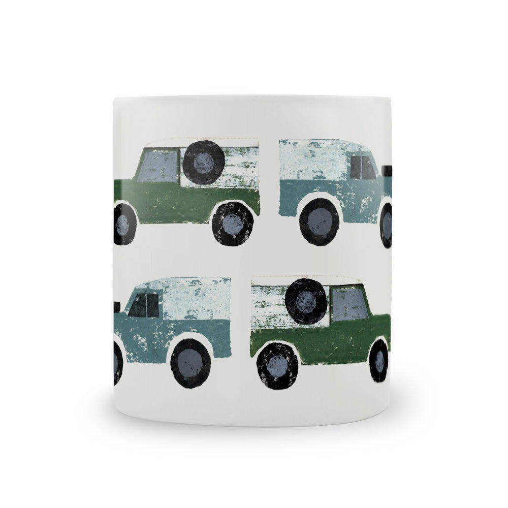 IzziRainey All the Series Land Rover Large Bone China Mug -350ml