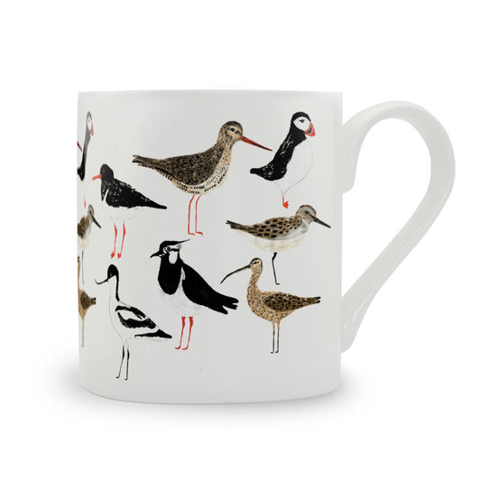 IzziRainey Coastal Birds Repeat Bone China Mug