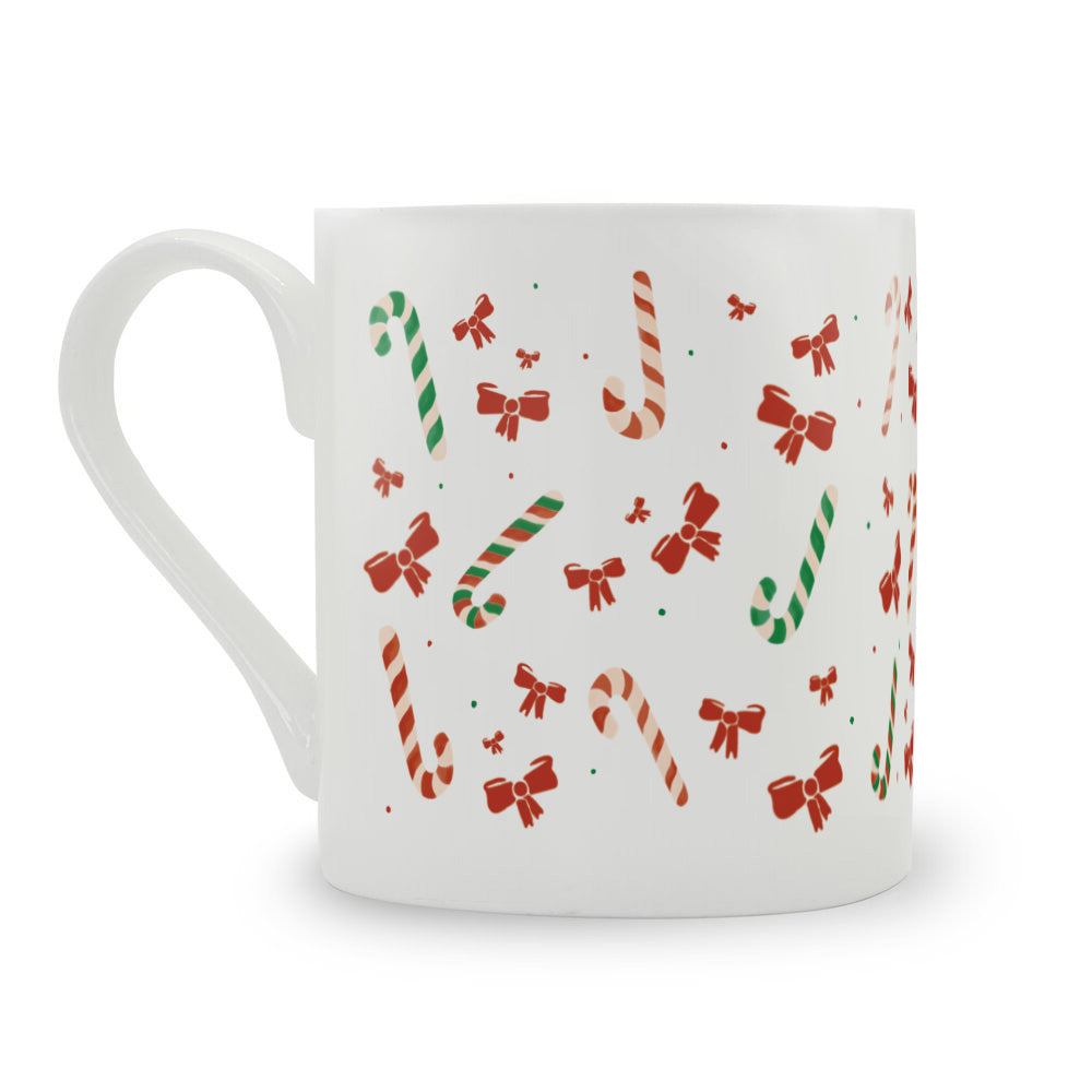 Candy Canes Bone China Mug