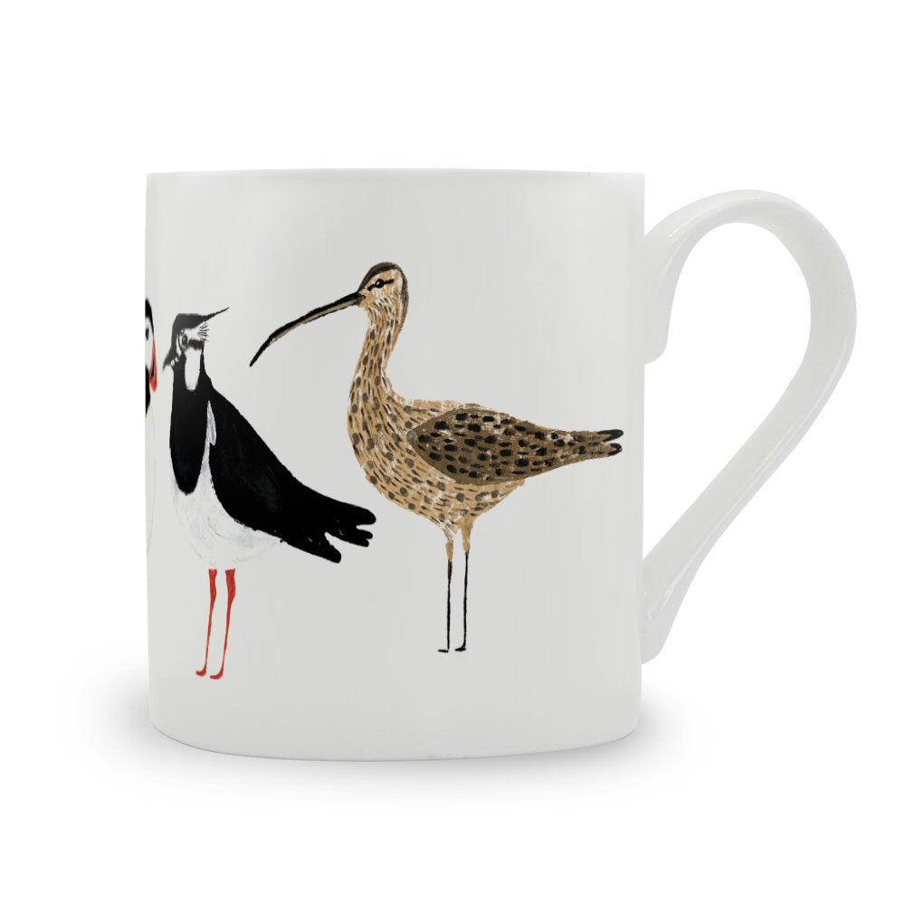 IzziRainey Coastal Birds Large Bone China Mug -350ml