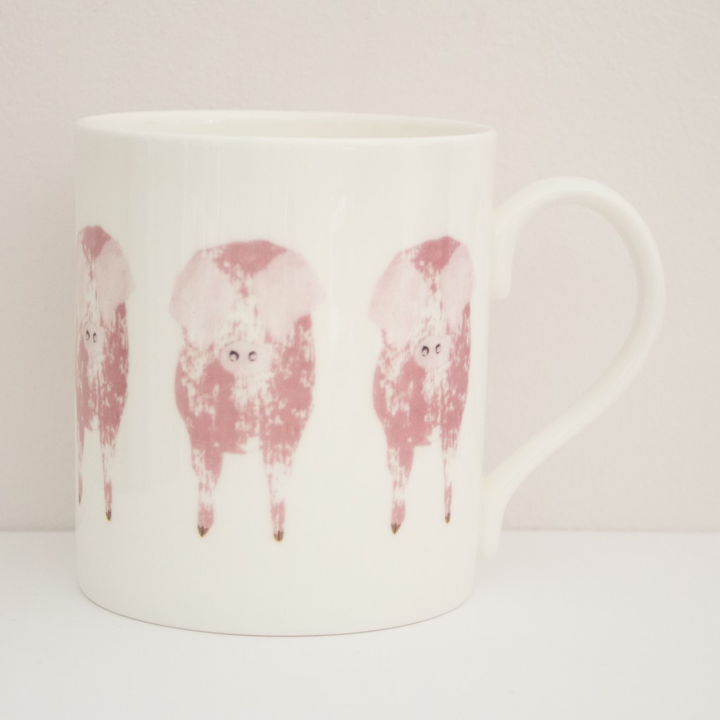 IzziRainey British Lop Single Large Bone China Mug -350ml