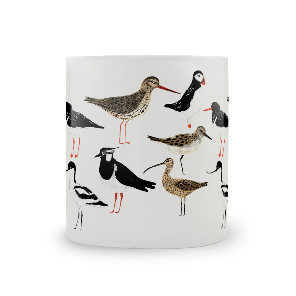 IzziRainey Coastal Birds Repeat Large Bone China Mug -350ml