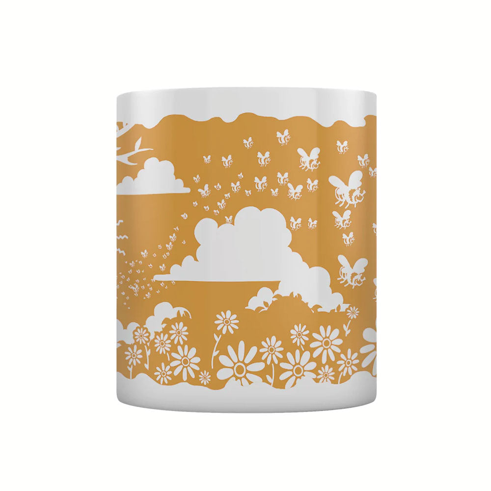 A Hive Of Bees Block Print Mug