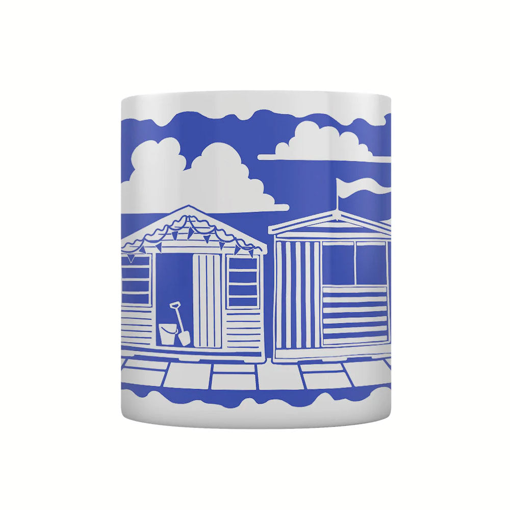 Beach Huts Block Print Mug