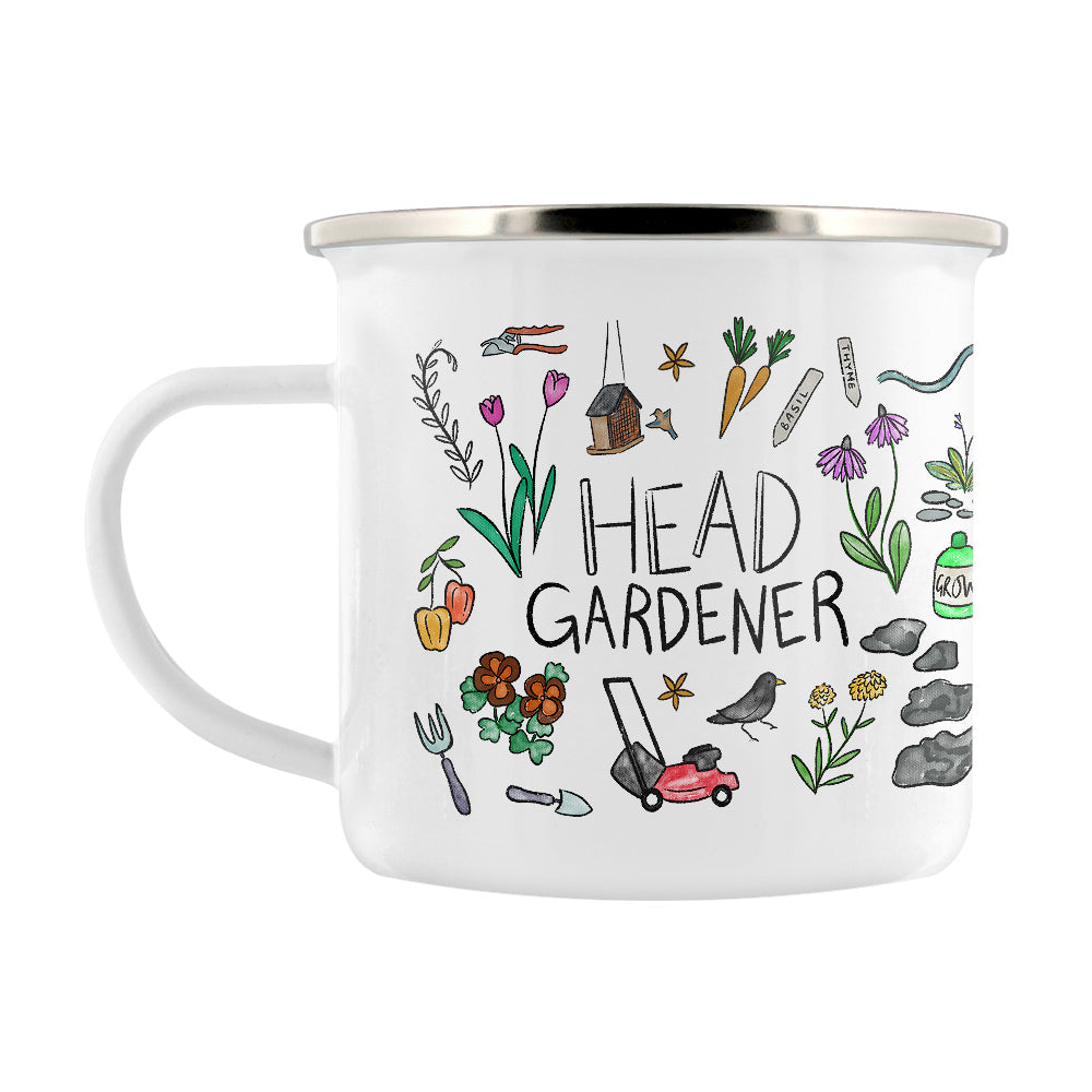 Head Gardener Enamel Mug