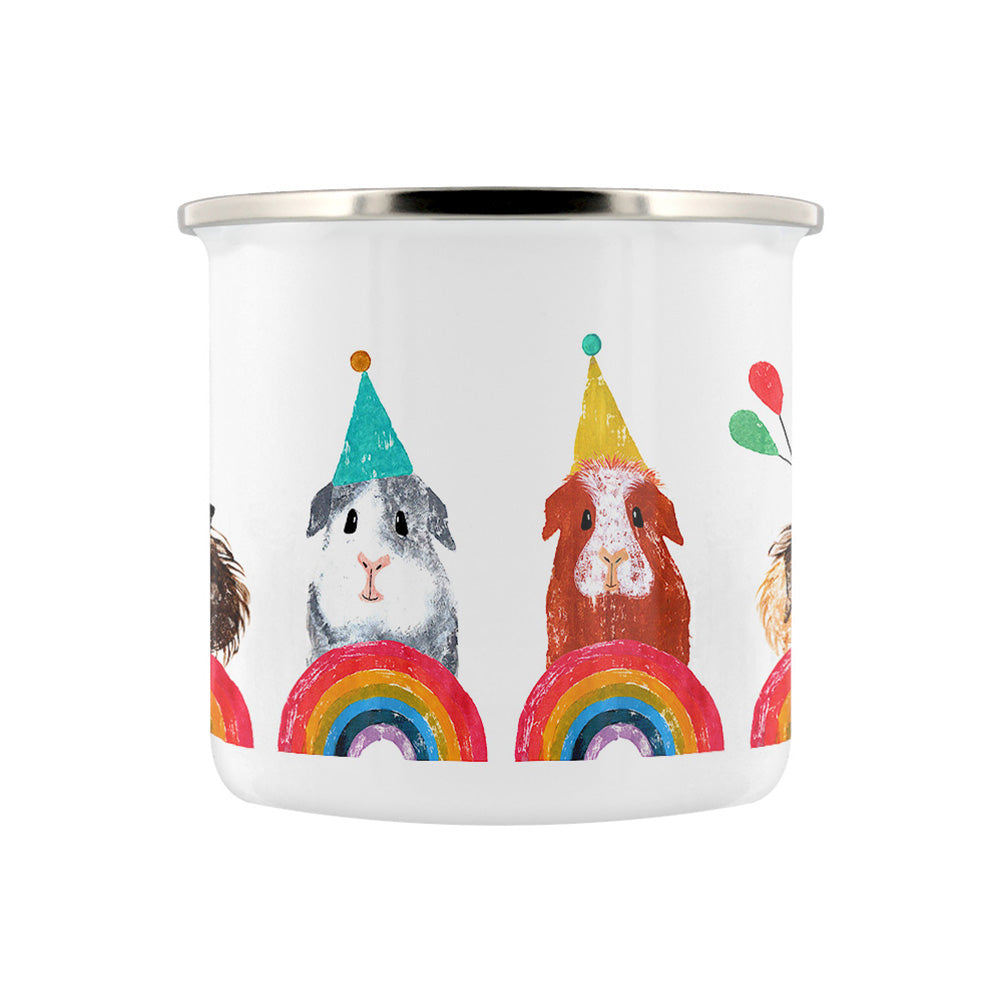 IzziRainey Rainbow Guinea Pig Enamel Mug