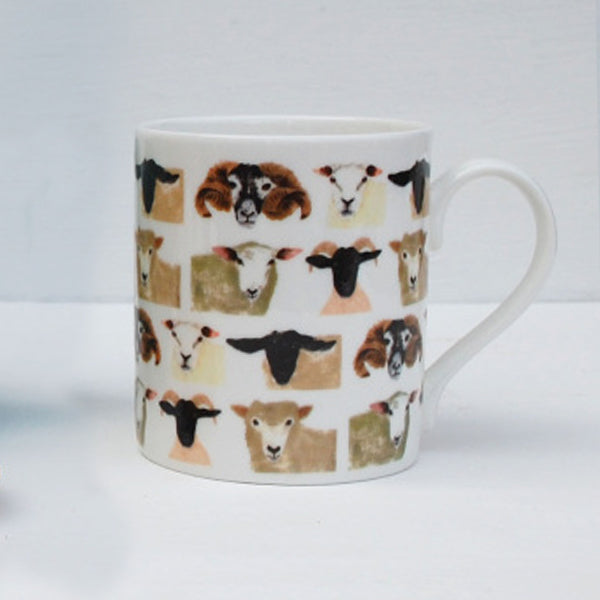 IzziRainey Sheep Repeat Bone China Mug