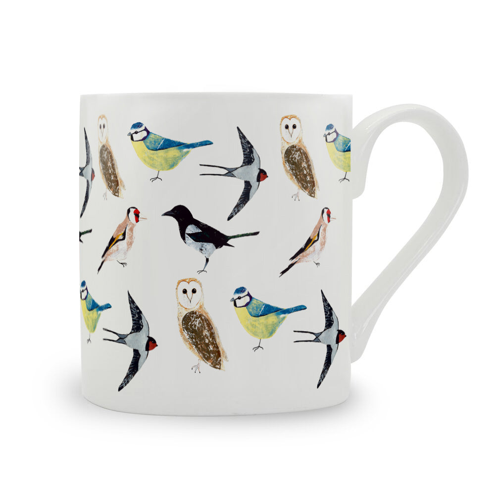 IzziRainey Garden Birds Repeat Bone China Mug