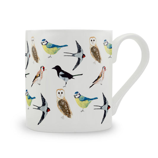 IzziRainey Garden Birds Repeat Bone China Mug