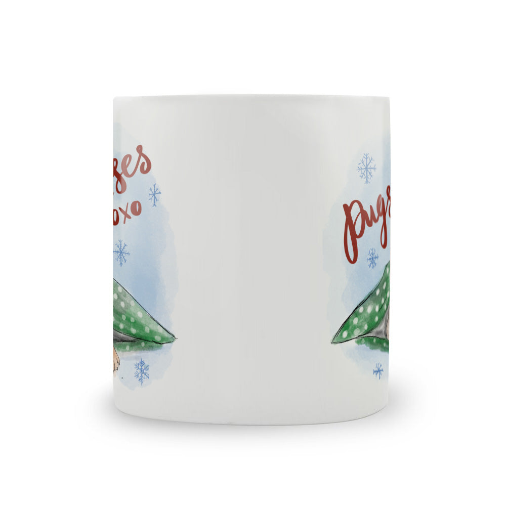 Pugs & Kisses Large Bone China Mug - 350ml