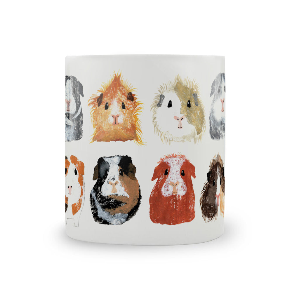 IzziRainey All the Breeds Guinea Pig Large Bone China Mug -350ml