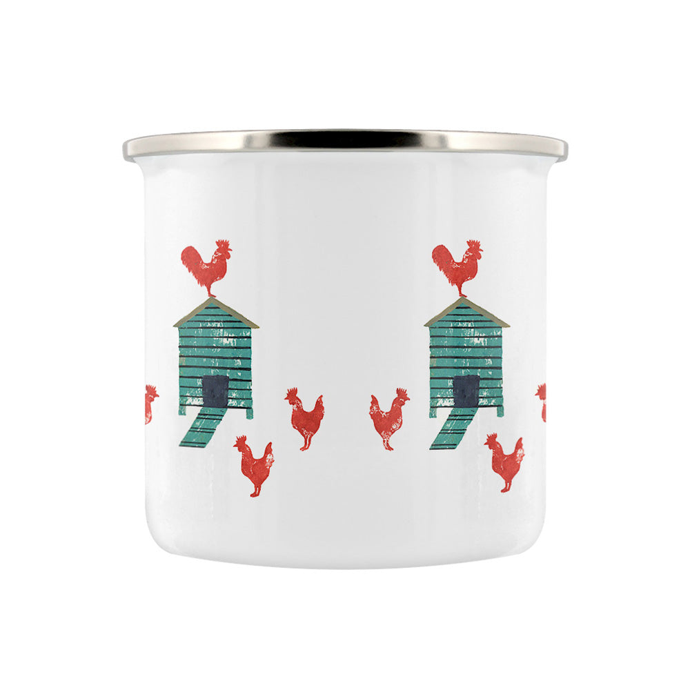 IzziRainey Hen House Enamel Mug