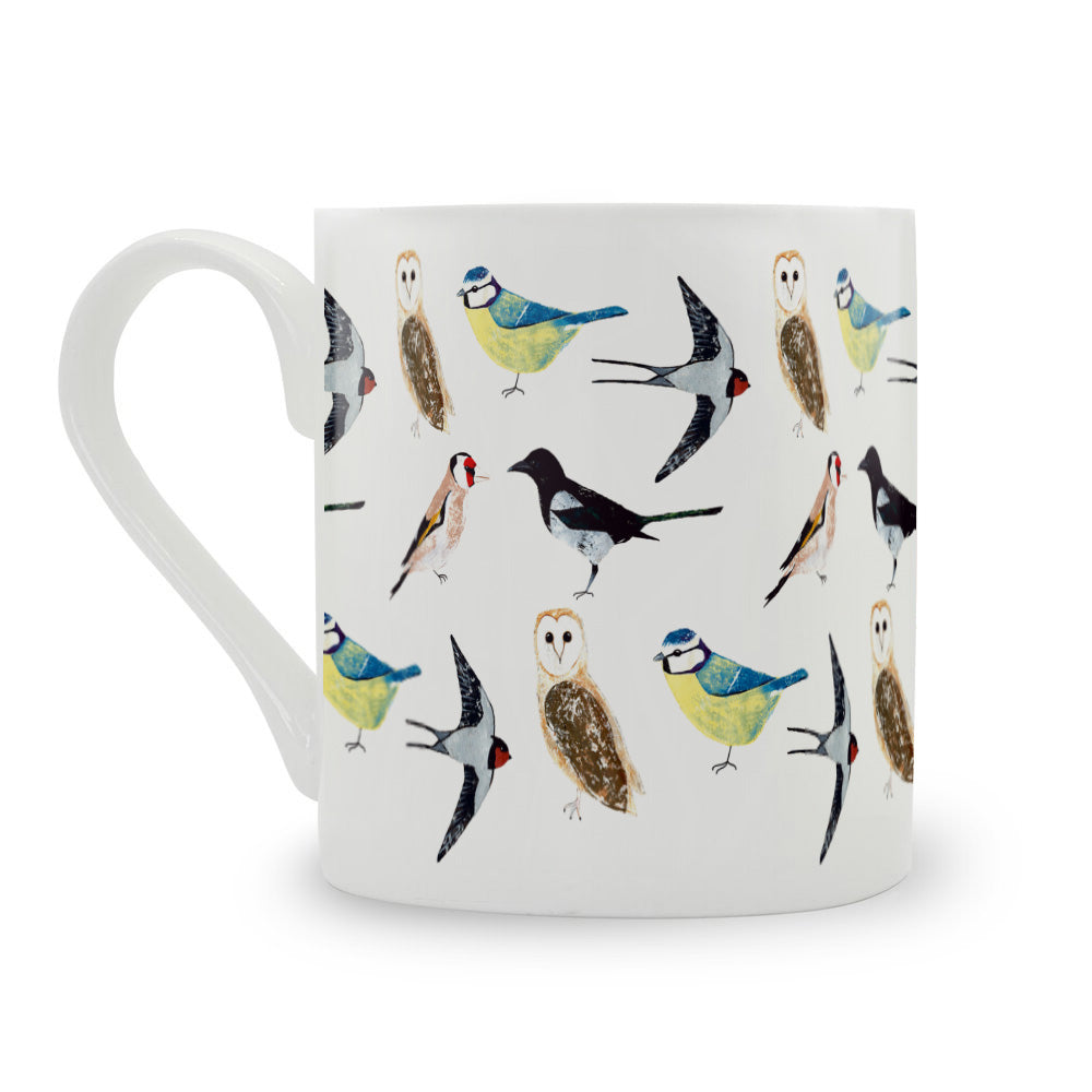 IzziRainey Garden Birds Repeat Bone China Mug