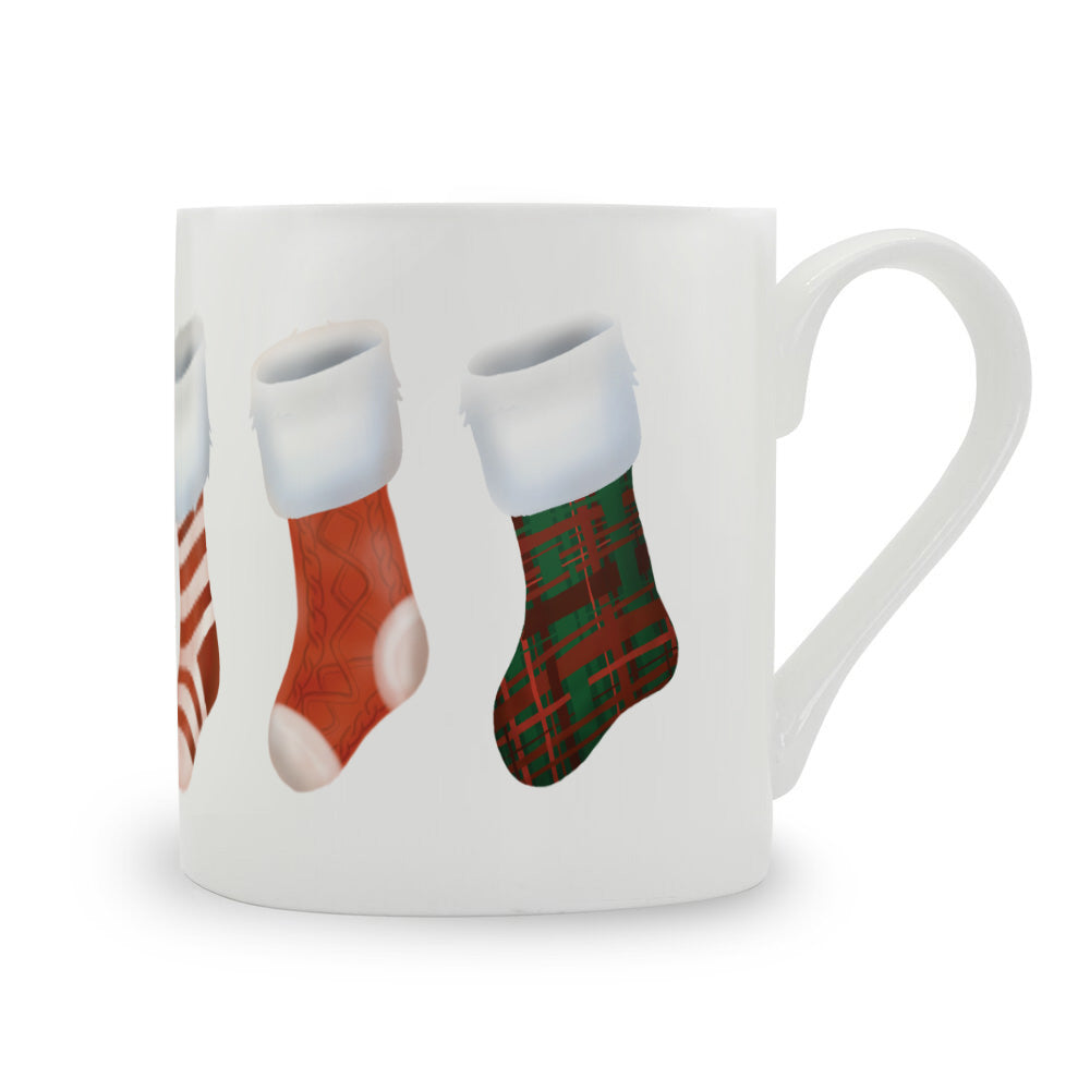 Stockings Bone China Mug