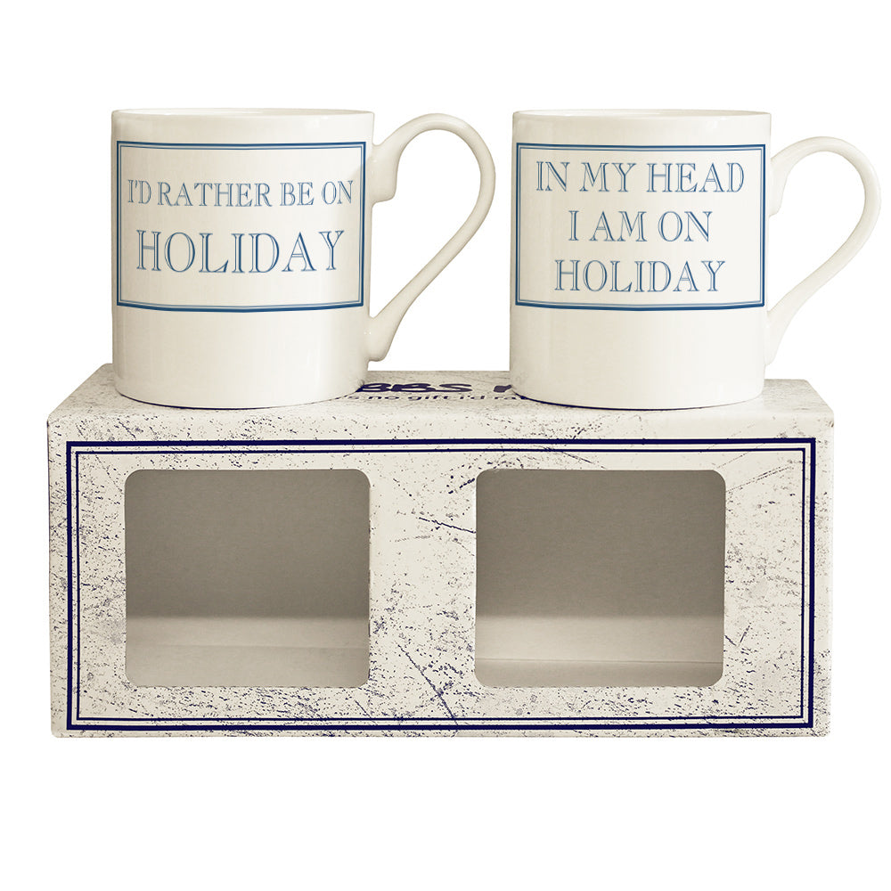 I'd Rather Be On Holiday Mug Gift Set