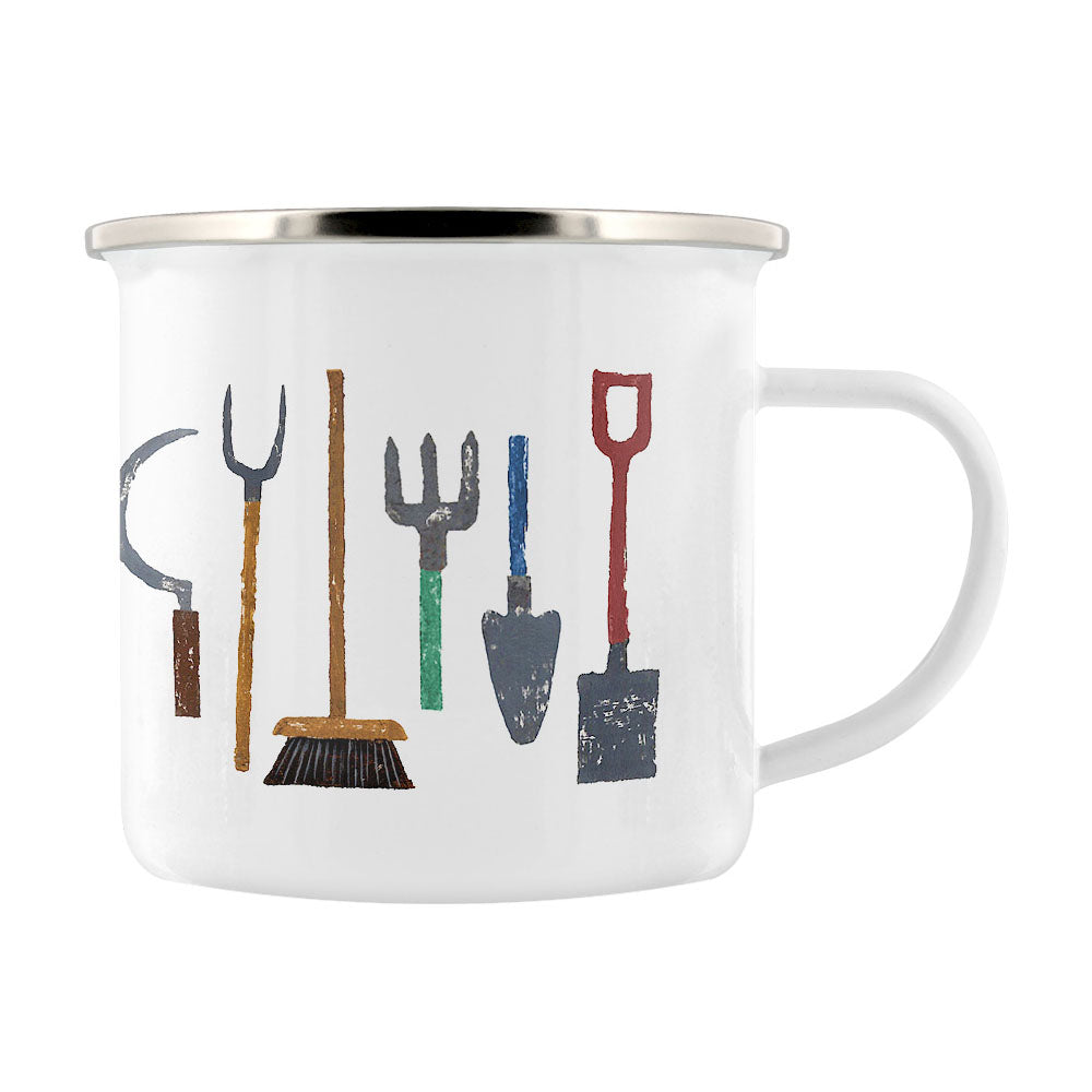 IzziRainey Garden Tools Enamel Mug