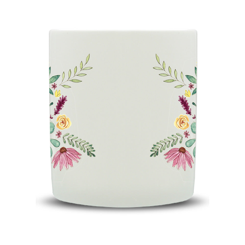 I Grow Love In The Garden Watercolour Bone China Mug
