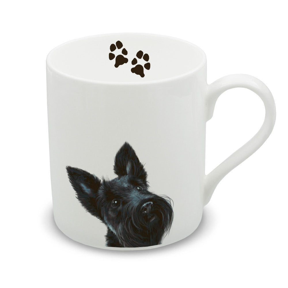 Inquisitive Creatures Scotty Dog Bone China Mug