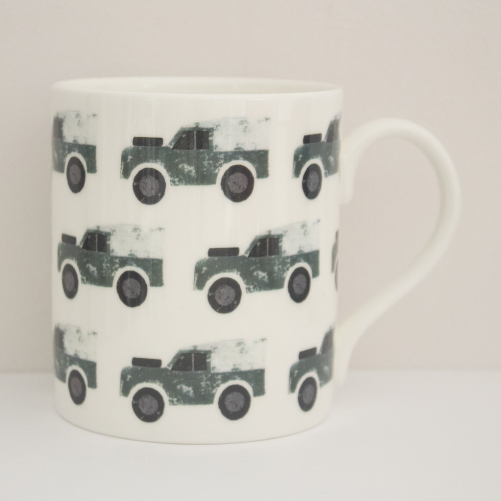 IzziRainey Land Rover Repeat Bone China Mug