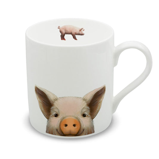 Inquisitive Creatures Pig Bone China Mug