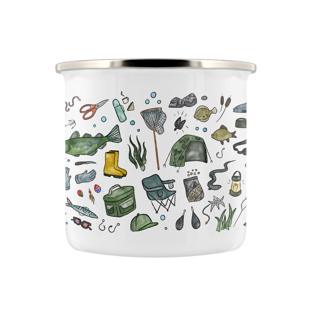 A Little Mug For Fishing Enamel Mug