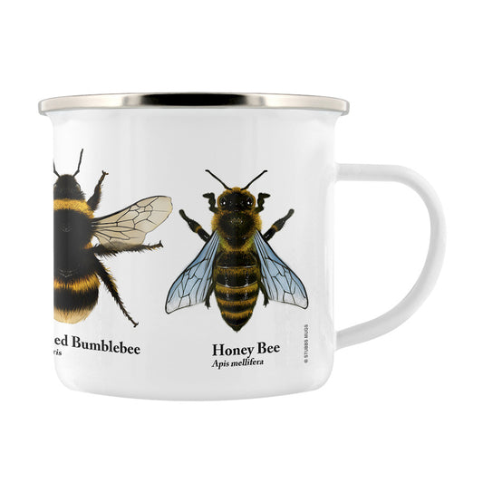 Bee Quartet Enamel Mug