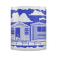 Etched In Nature - Beach Huts Block Print Mug