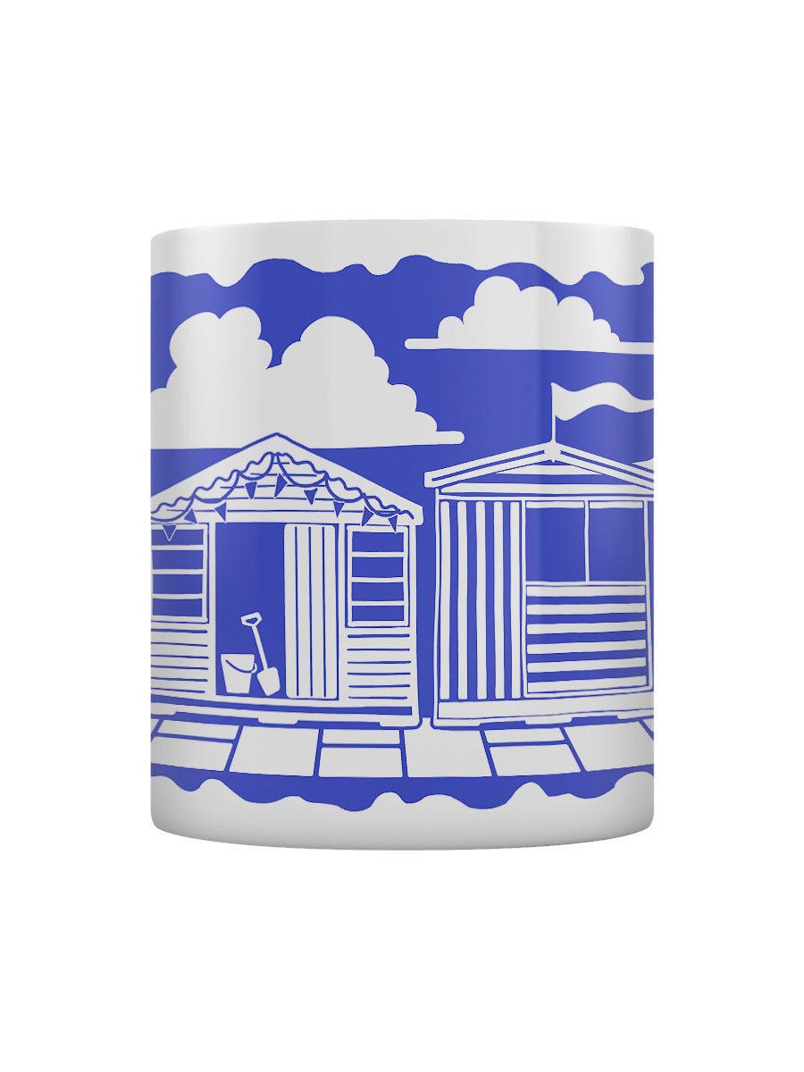 Etched In Nature - Beach Huts Block Print Mug