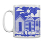 Etched In Nature - Beach Huts Block Print Mug