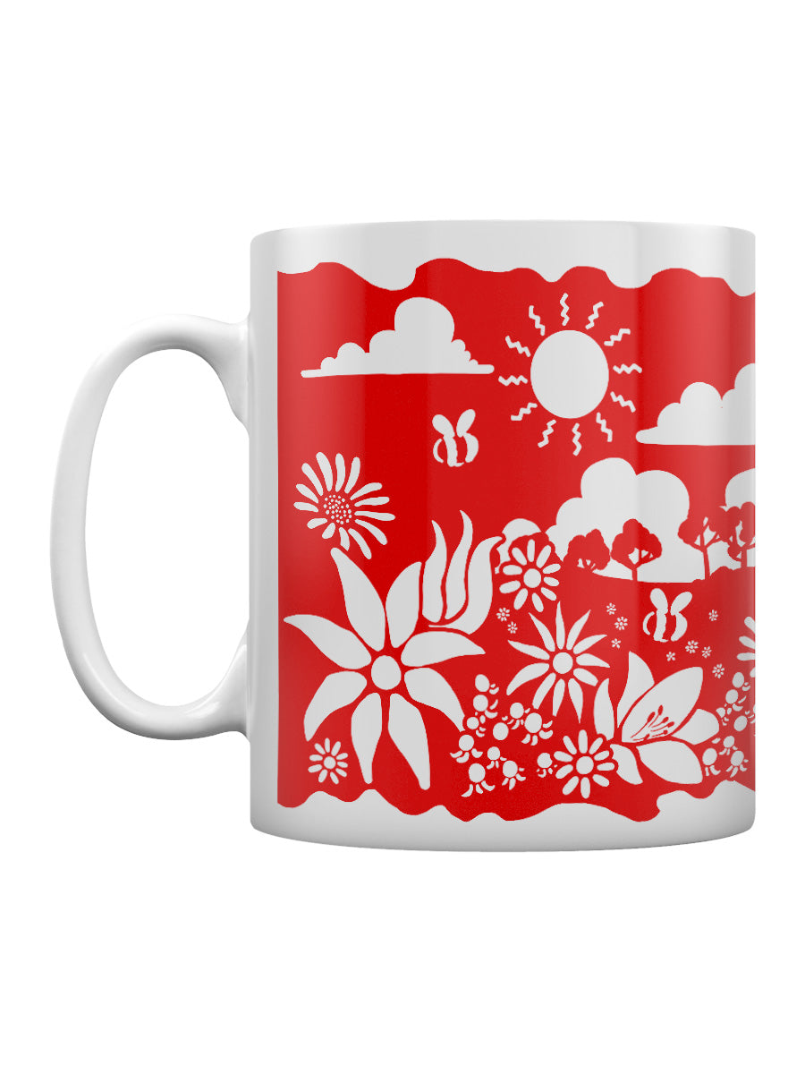 Etched In Nature - An English Country Garden Block Print Mug