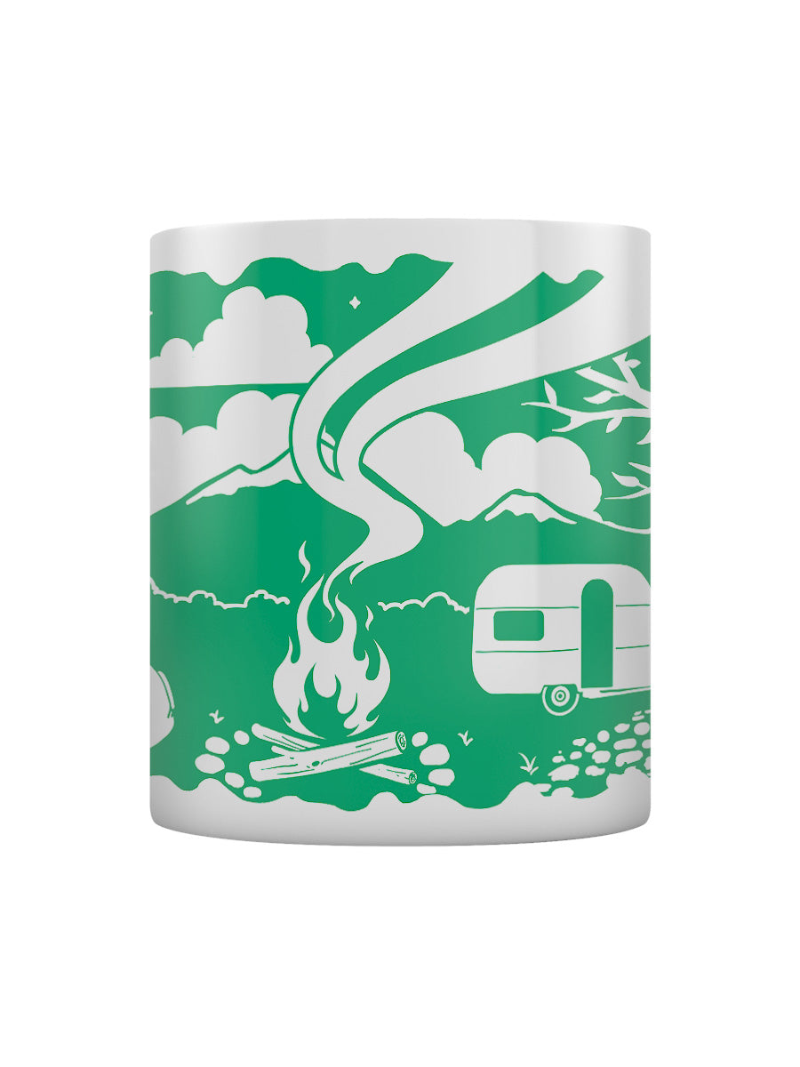Etched In Nature - Camping Under The Stars Block Print Mug