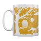 Etched In Nature - A Hive Of Bees Block Print Mug