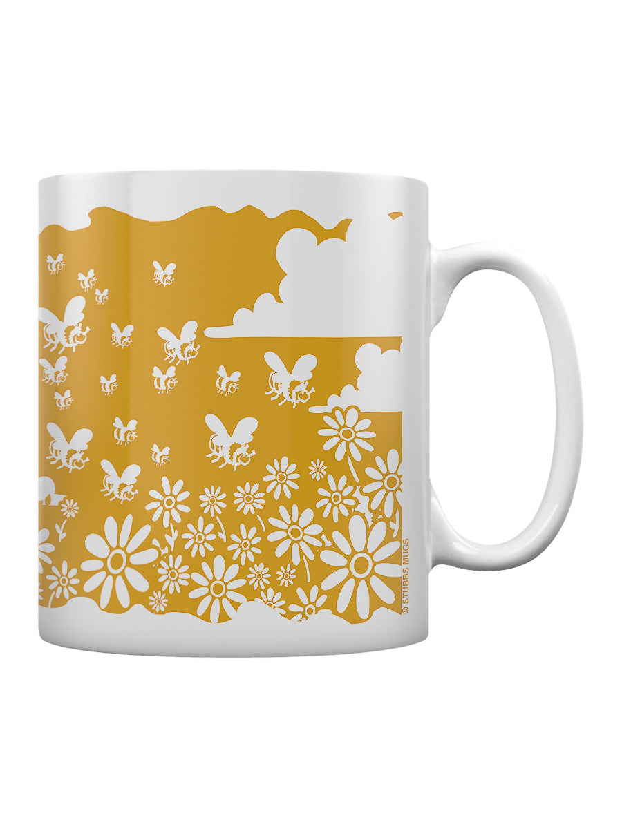 Etched In Nature - A Hive Of Bees Block Print Mug
