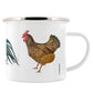 Rooster Trio Enamel Mug