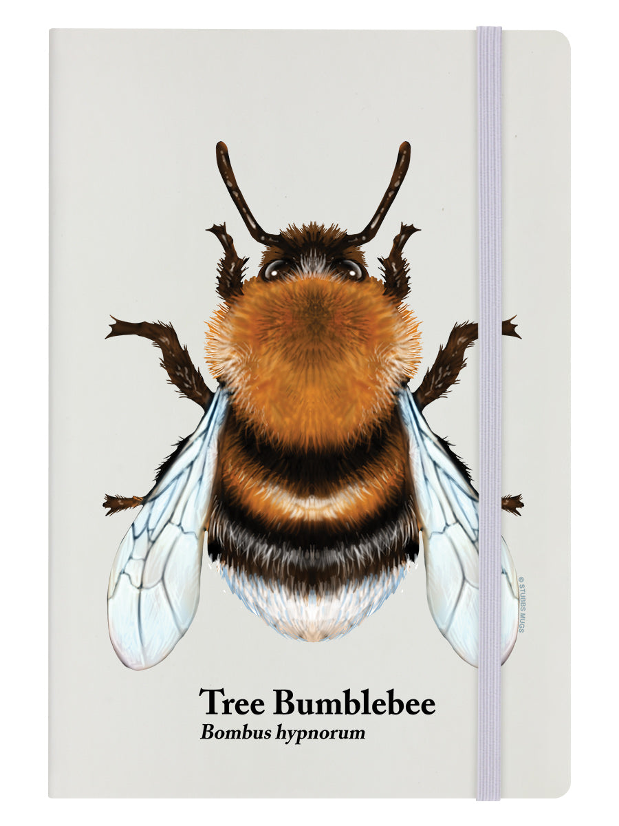 Tree Bumblebee Cream A5 Hard Cover Notebook