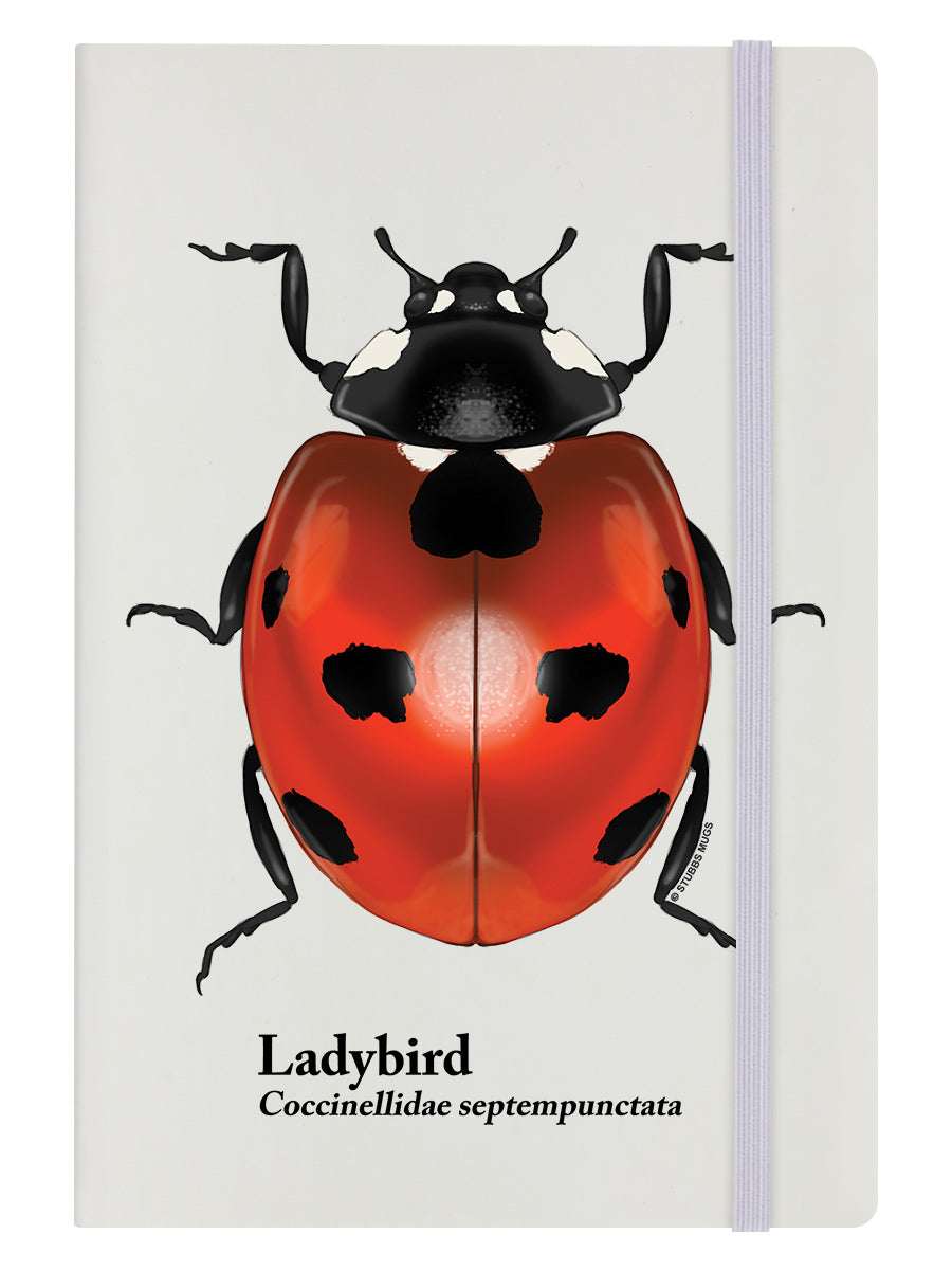 Ladybird Cream A5 Hard Cover Notebook