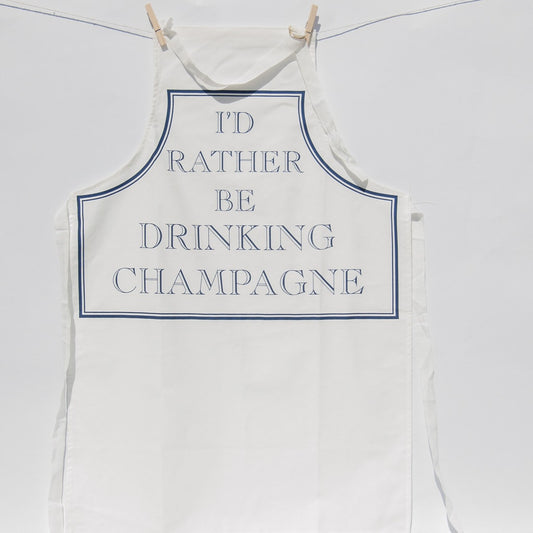 I'd Rather Be Drinking Champagne Apron