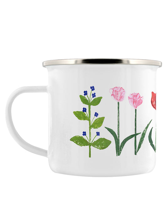 IzziRainey Garden Flowers Enamel Mug