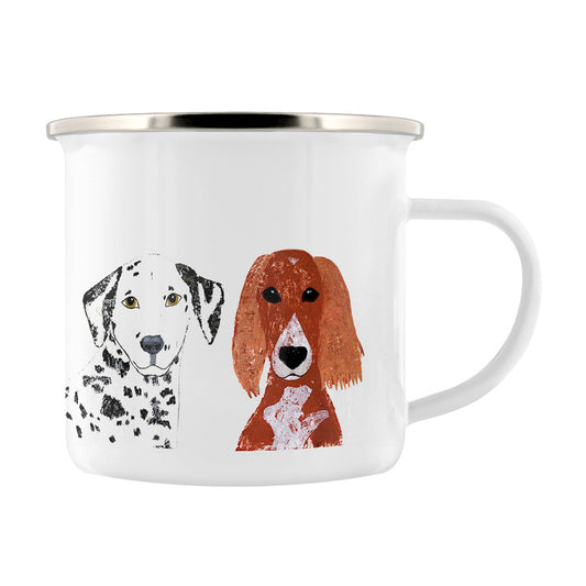 IzziRainey Dog Breeds Trio Enamel Mug