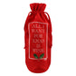 All I Want For Xmas is Wine Red Cotton Bottle Bag