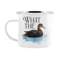 Wild Giggles What The Duck Enamel Mug