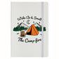 Wake Up & Smell The Campfire Cream Notebook