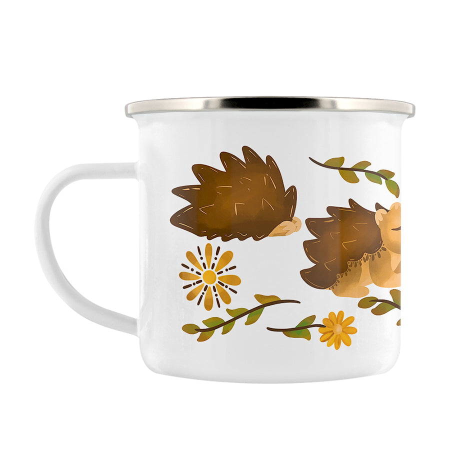 Maple & Twig Hedgehog Enamel Mug