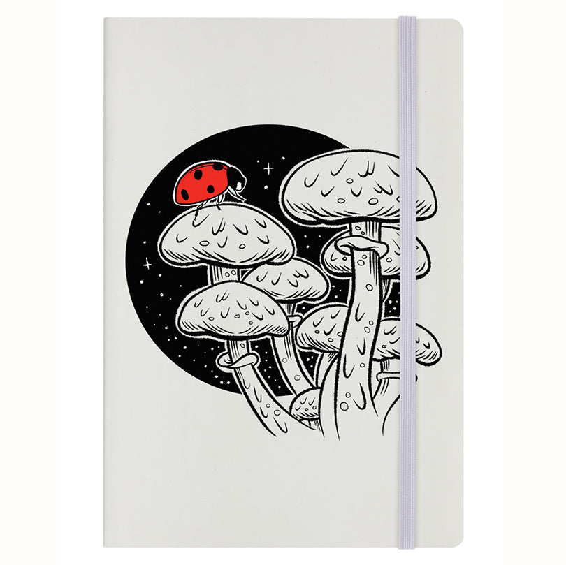 Fungi Friends - Ladybug Love Cream A5 Notebook