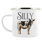 Wild Giggles Silly Cow Enamel Mug