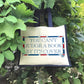Terribly British You Can't Judge A Book By It's Cover Cream & Navy Jute Bag