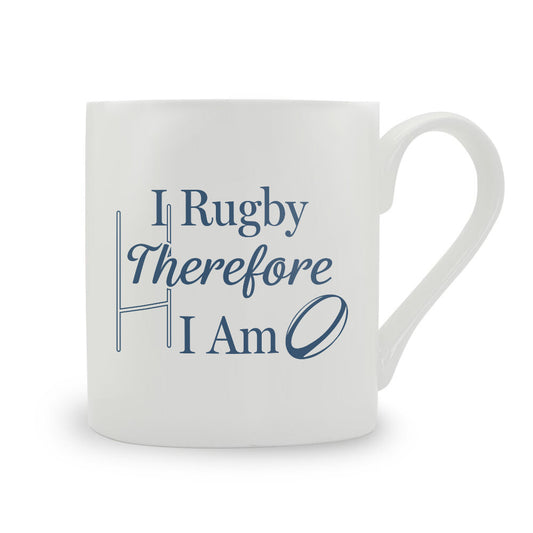 I Rugby Therefore I Am Bone China Mug