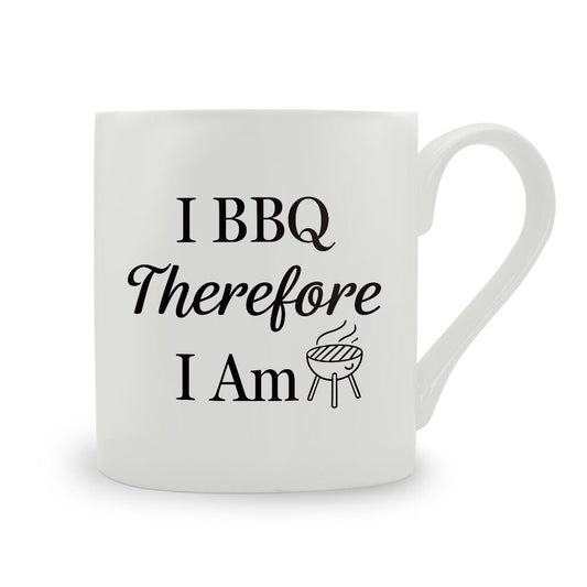 I BBQ Therefore I Am Bone China Mug